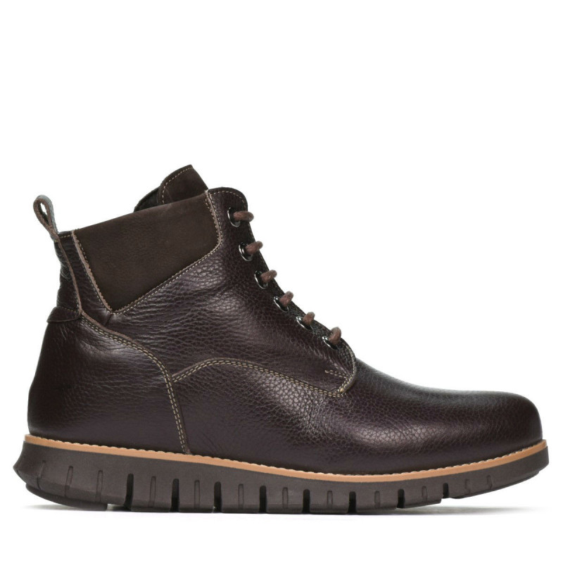 Buty męskie 4108 kawa+brąz