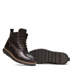 Buty męskie 4108 kawa+brąz
