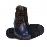 Męskie buty 497 indygo+brązowe