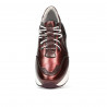 Damskie buty sportowe 6019 bordowe z perełowym wykończeniem