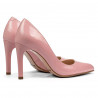 Eleganckie buty damskie 1276 lakierowane różowe