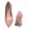 Eleganckie buty damskie 1276 lakierowane różowe