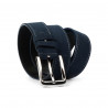 Pasek unisex 01bc niebieski zamsz