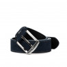 Pasek unisex 01bc niebieski zamsz