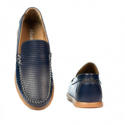 Mokasyny męskie 912 indigo