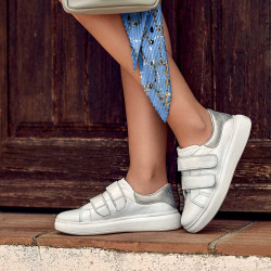Damskie buty sportowe 6008sc biało-komponowane lifestyle