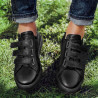 Buty sportowe męskie 893sc czarne rzepy