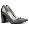Eleganckie buty damskie 1261 szaro-perłowe