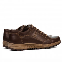 Buty sportowe męskie 853 brązowe