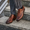 Eleganckie buty męskie 907 a brązowe lifestyle