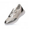 Damskie buty sportowe 6024 srebrne+białe