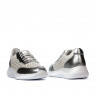 Damskie buty sportowe 6024 srebrne+białe