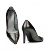 Eleganckie damskie buty 1276 srebrne perłowe