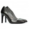 Eleganckie damskie buty 1276 srebrne perłowe