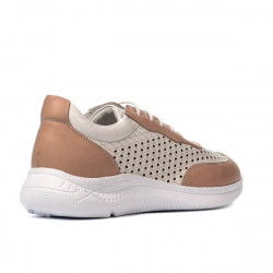 Buty sportowe damskie 6024 puder+biały