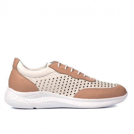 Buty sportowe damskie 6024 puder+biały