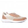 Buty sportowe damskie 6024 puder+biały
