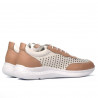Buty sportowe damskie 6024 puder+biały