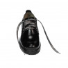Damskie pantofle casual 6025 lakier czarny