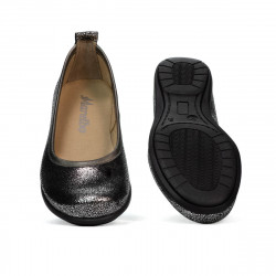 Buty dziecięce 100-1 srebrne perłowe