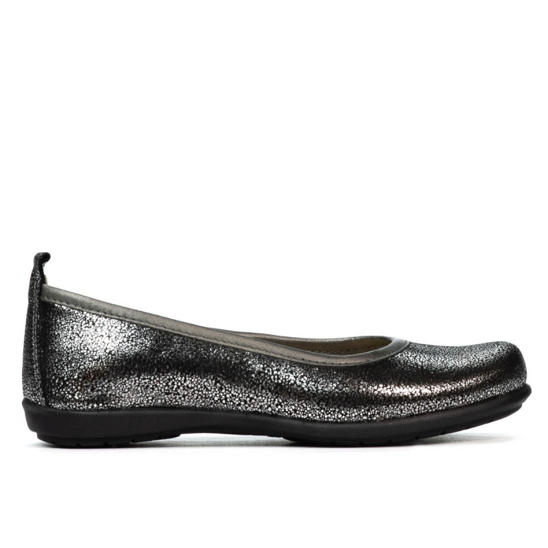 Buty dziecięce 100-1 srebrne perłowe