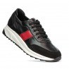 Buty sportowe damskie 6030 czarny+czerwony