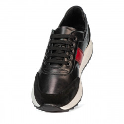 Buty sportowe damskie 6030 czarny+czerwony