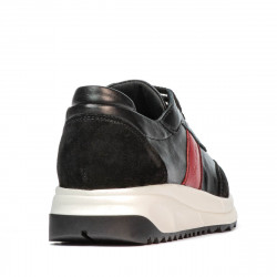 Buty sportowe damskie 6030 czarny+czerwony