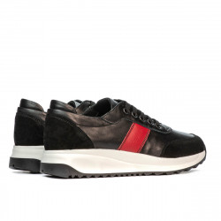 Buty sportowe damskie 6030 czarny+czerwony