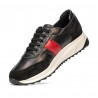 Buty sportowe damskie 6030 czarny+czerwony