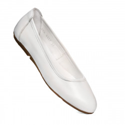 Baleriny damskie 6027 białe