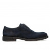 Casualne/eleganckie buty męskie 918 indygo welur