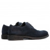 Casualne/eleganckie buty męskie 918 indygo welur