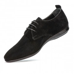 Casualowe buty męskie 816 czarny welur
