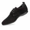 Casualowe buty męskie 816 czarny welur