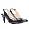 Sandały damskie 1236 lakierowane indigo