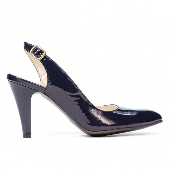 Sandały damskie 1236 lakierowane indigo
