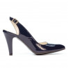 Sandały damskie 1236 lakierowane indigo