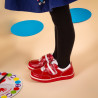 Małe buty dziecięce 64c czerwony+biały lifestyle