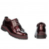 Damskie buty casual 6025 lakier bordowy