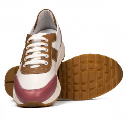 Buty sportowe damskie 6030 różowe+białe