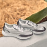 Damskie buty sportowe 6024 srebrne+białe