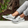 Damskie buty sportowe 6024 srebrne+białe
