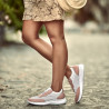 Buty sportowe damskie 6024 puder+biały