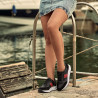 Buty sportowe damskie 6030 czarny+czerwony