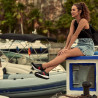 Buty sportowe damskie 6030 czarny+czerwony