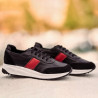 Buty sportowe damskie 6030 czarny+czerwony