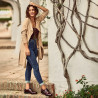 Damskie buty casual 6020 lakier bordowy