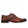 Eleganckie buty męskie 880 koniak połączony