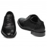 Eleganckie buty męskie 922 czarno kombinowane